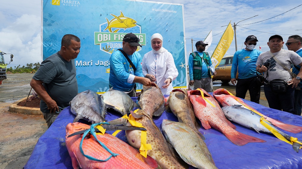 Obi fishing ikan tangkapan